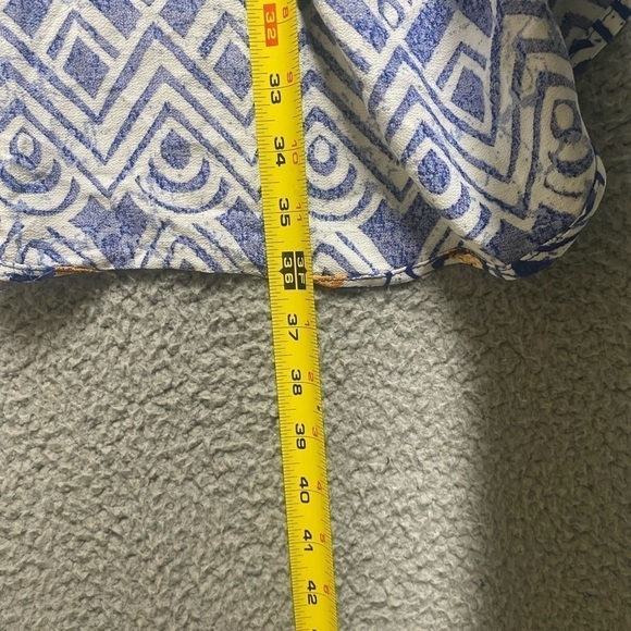 Knox Rose Surf's Up Blue Paisley Long Sleeve Duster Cardigan XS/S New - Picture 6 of 8